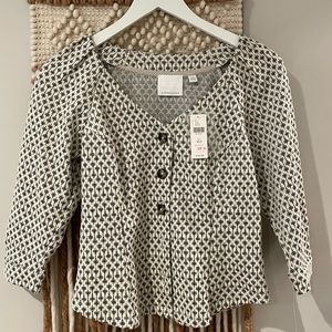 Anthropology new blouse. Never worn with tags. XSP